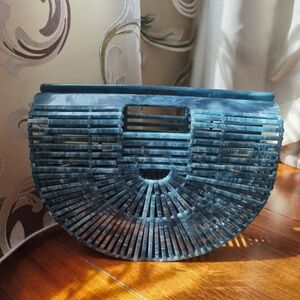 Chic Blue Handbag